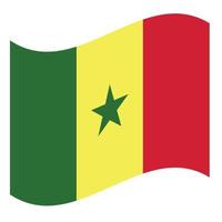 bandera nacional senegal vector