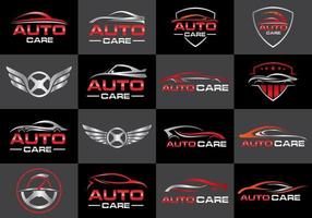 Vector logo sign symbol icon set for Automotive company or business,