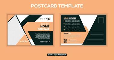 Professional Real Estate Postcard vector