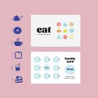 Loyalty card, Reward card design vector