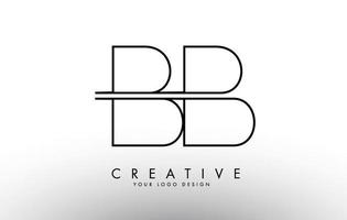 BB B Letters Logo with a simple monogram design concept. vector