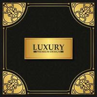 luxury and elegant golden placard flourishes frame decoration vector