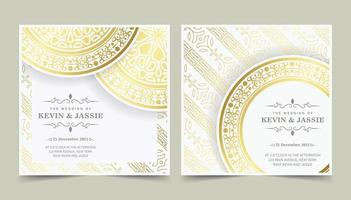 Luxury Invitation card vector design vintage style