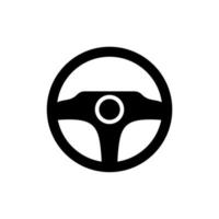 simple car wheel icon on white background vector