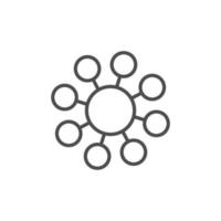 simple sharing icon on white background vector