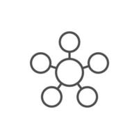 simple sharing icon on white background vector