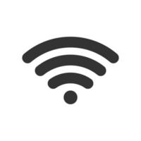 vector icon for wireless with black color