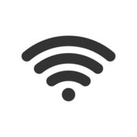 vector icon for wireless with black color