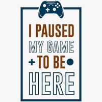 design illustration vector gamer quotes and slogans every day