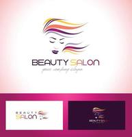 diseño de logotipo de salón de belleza vector