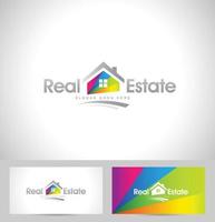 logotipo inmobiliario vector