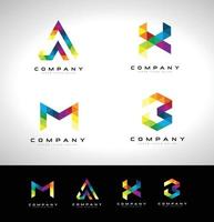 Triangle Letter Logo Design vector