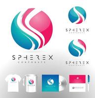Sphere corporate logo design vector