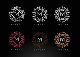 Luxury Monogram Letters Icon Vectors Elements