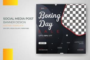 Sale Banner Boxing day Sports Fashion Social Media Post Vector Template Design