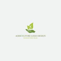 diseño de logotipo vectorial para agricultura, agronomía, granja de trigo, campo agrícola del país rural, cosecha natural vector