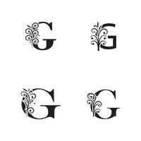 letter G logo icon design template elements for your application or company identity vector