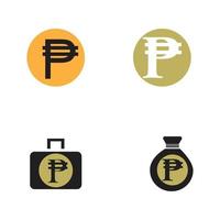 philippines banking currency symbol, peso vector icon