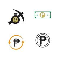 philippines banking currency symbol, peso vector icon