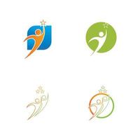 people care success health life logo template icons Community people care logo and symbols template family care love logo and symbols vector