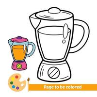 Coloring book for kids, blender vector
