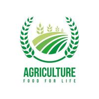 logo de granja de agricultura vector