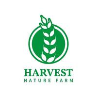 Organic agriculture farm logo vector