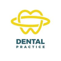 logo de practica dental vector