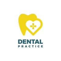 logo de practica dental vector