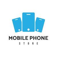 Mobile phone store, smartphone shop vector