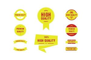 insignia de producto premium de alta calidad, etiqueta vector