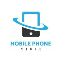 Mobile phone store, smartphone shop vector