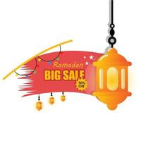 ramadan big sale banner discount vector