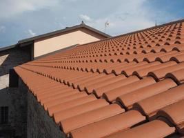 red roof tiles photo