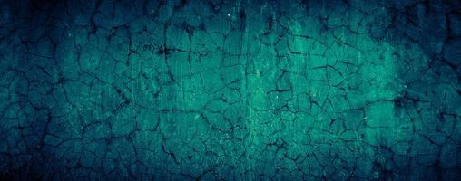 dark emerald green grungy abstract concrete wall texture background, panoramic background photo