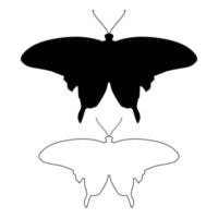 archivo vectorial de mariposa, adecuado para libros infantiles, elementos de diseño y más vector