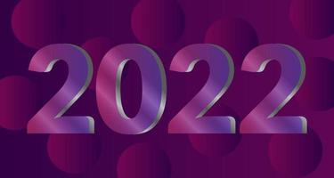 vector illustration of happy new year 2022. with color trend 2022