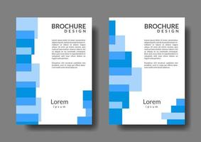 rectangular shape business brochure template. for promotion and advertisement vector