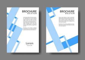 simple and unique brochure design template. rectangular shape vector