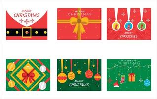 Set Design background Merry Christmas and happy new year on style flat illustration. Vector illustration Eps10