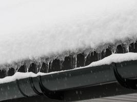 icicles on the roof photo