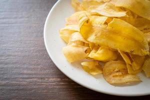 Banana Chips - fried or baked sliced banana photo