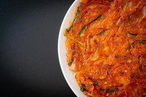 Korean Kimchi pancake or Kimchijeon photo