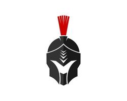 Ancient spartan helmet with luxury design vector