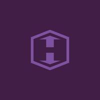 The initial H logo is simple and modern vector