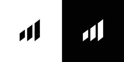 logotipo de iniciales de la letra m moderno y profesional vector