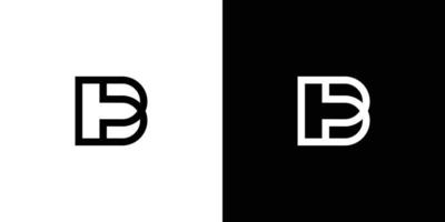Modern and elegant BP initials logo design vector