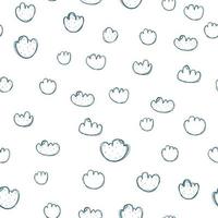 Minimalustic background with hand drawn abstract cute funny texture simple seamless pattern vector