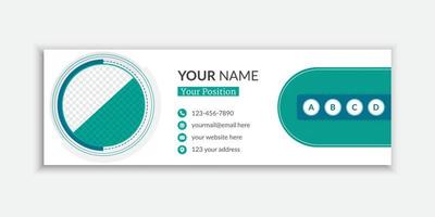 Email Signature Design Free Vector