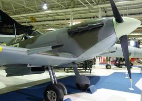 London, England, United Kingdom, 2014 - England, Supermarine Spitfire MKV. Royal Air Force Museum. London photo